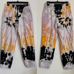 Electric & Rose Kids Tie-Dye Joggers - Black, Orange, Lavender